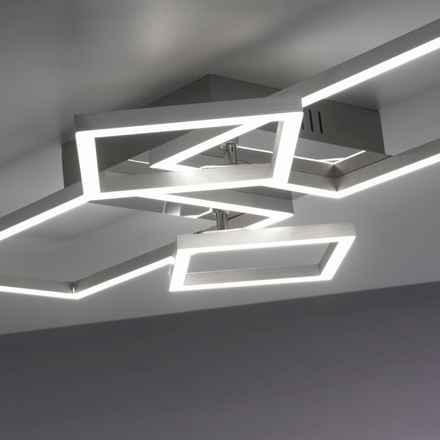 Verstellbare LED Deckenlampe in Stahl L:65 cm 3000 K