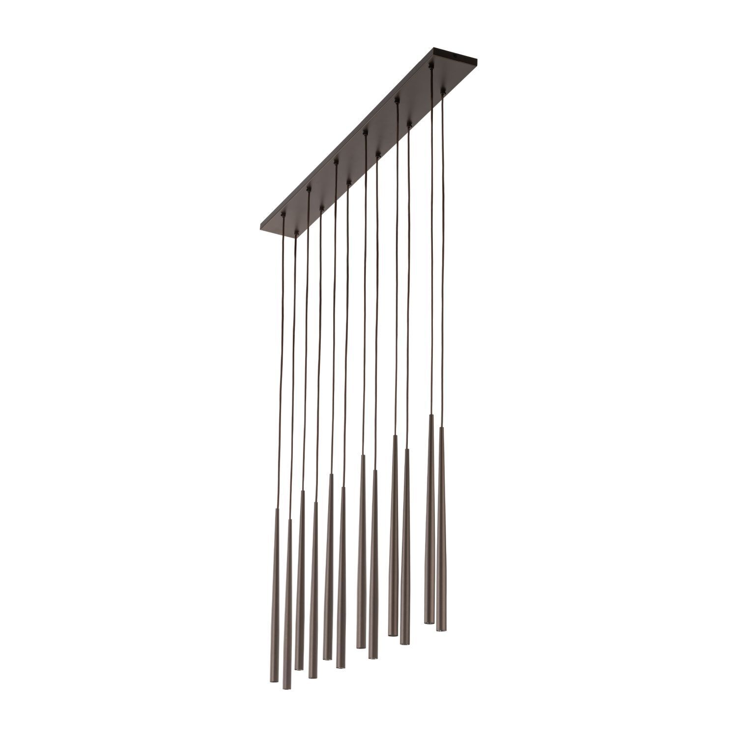 Hängeleuchte Metall Braun H: max. 1,4 m verstellbar L: 1,2 m