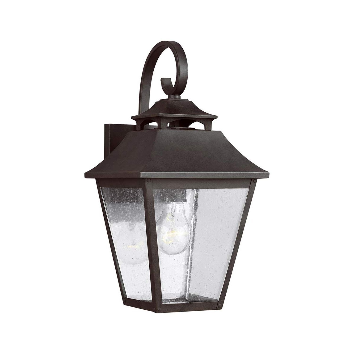 Außenwandlampe Edelstahl Glas IP44 40,6 cm hoch HONITON Lampe, Laterne, Briefkasten, Leuchte