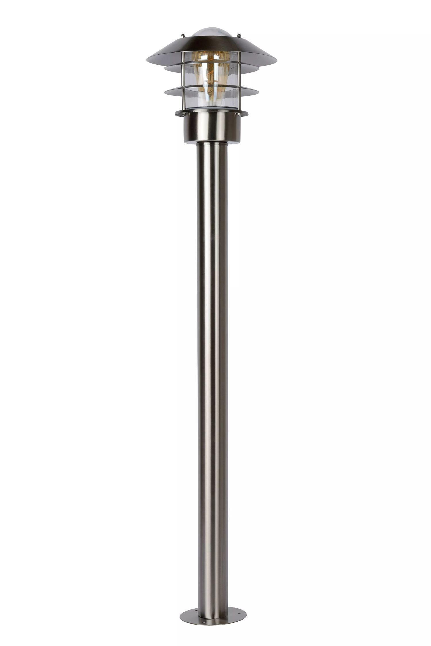 Stehleuchte Outdoor Glas Aluminium IP44 E27 100 cm