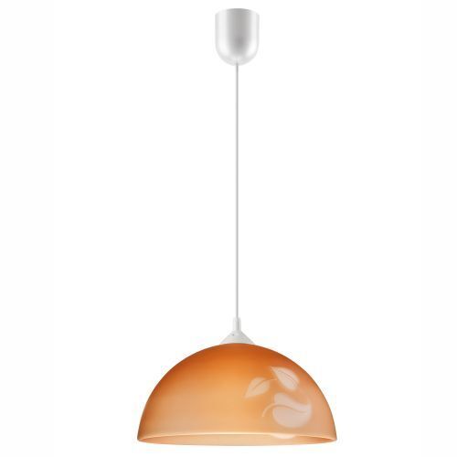 Esszimmer Pendelleuchte Retro Glas Braun rund
