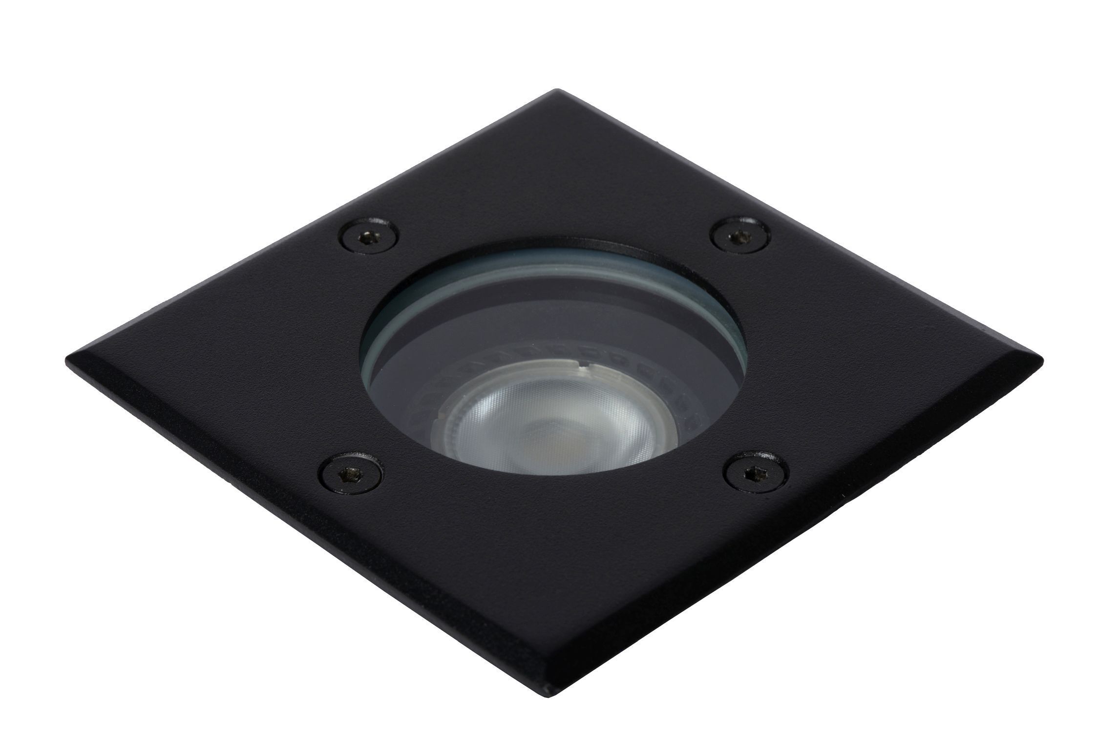 Bodeneinbaustrahler Außen Schwarz GU10 IP67 dimmbar einbau-spot, Spotlight, LED, quadratisch, schwarz