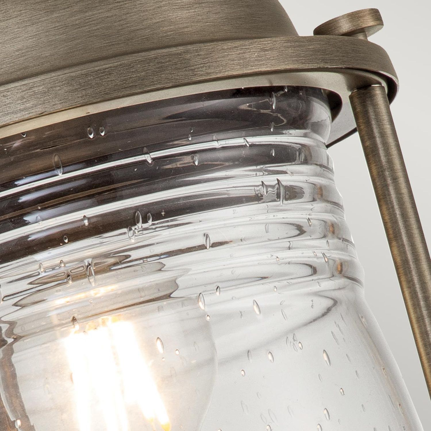 Sockelleuchte Aluminium Glas E27 IP44 47,1 cm Vintage Krug, Lampe