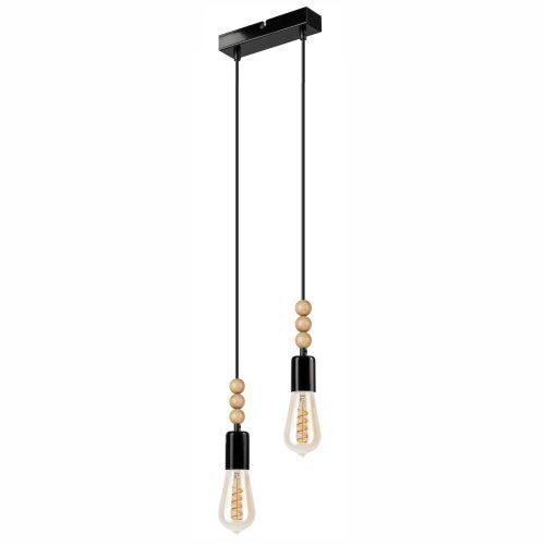 Pendelleuchte CHANIA Schwarz lang Esstisch Lampe