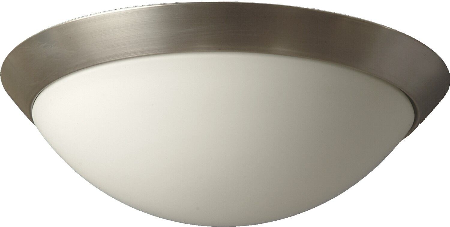 Bauhaus LED Deckenleuchte mit Glasschirm Mattweiß