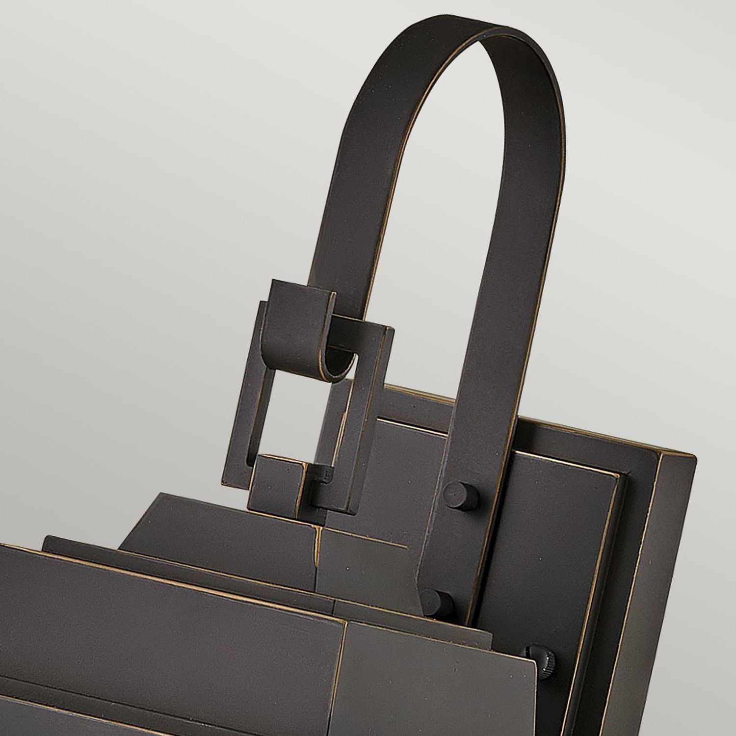 Wandleuchte außen H: 48,8 cm IP44 E27 in Bronze Garten