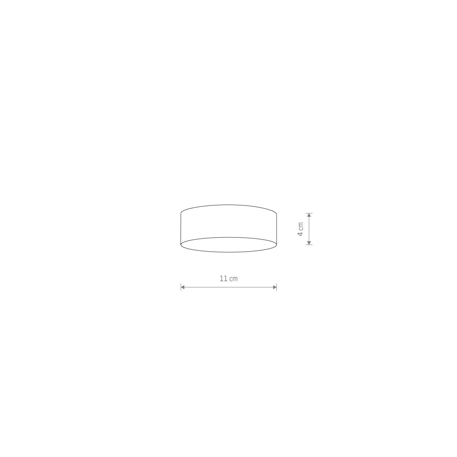 LED Deckenlampe Schwarz Ø 11 cm 4000 K neutralweiß blendarm