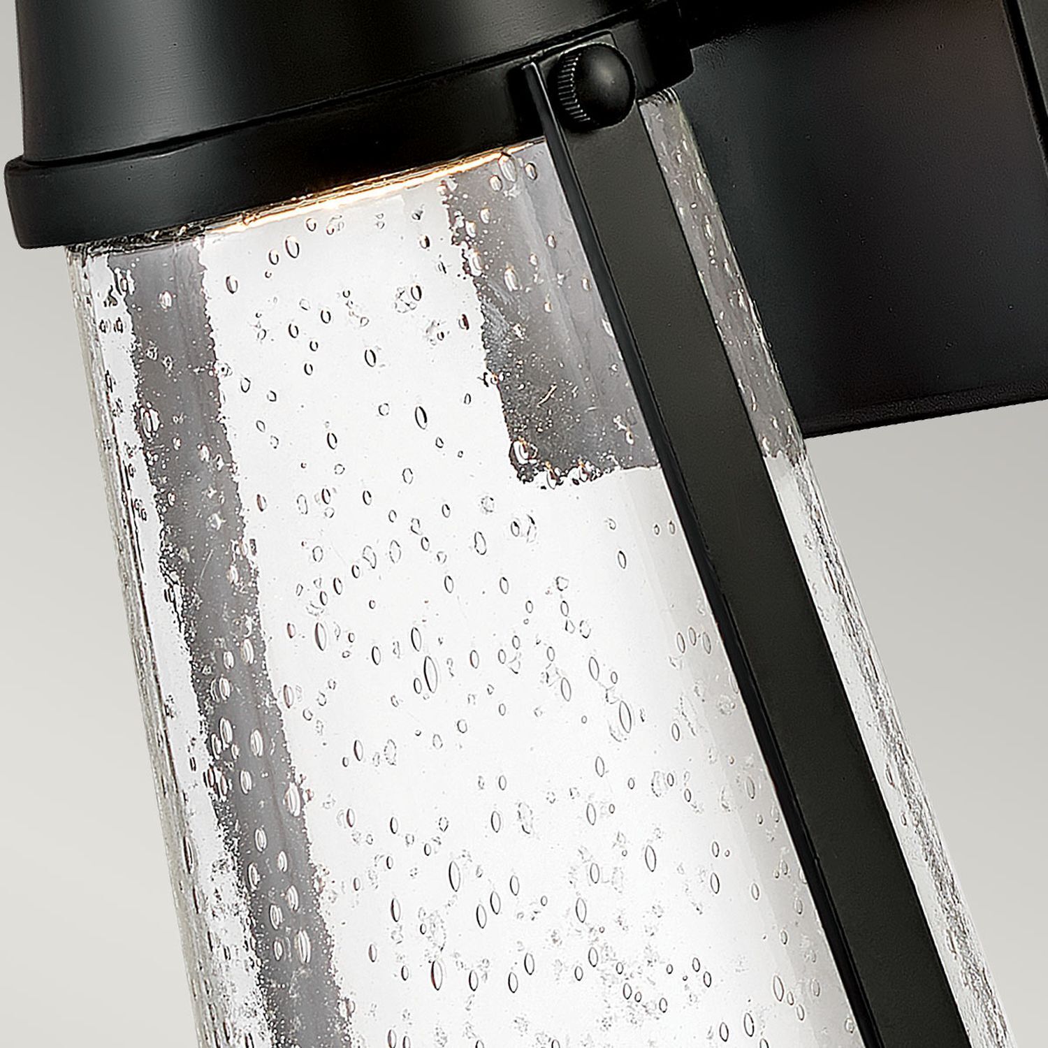 Wandleuchte außen GU10 IP44 H: 30,7 cm Schwarz