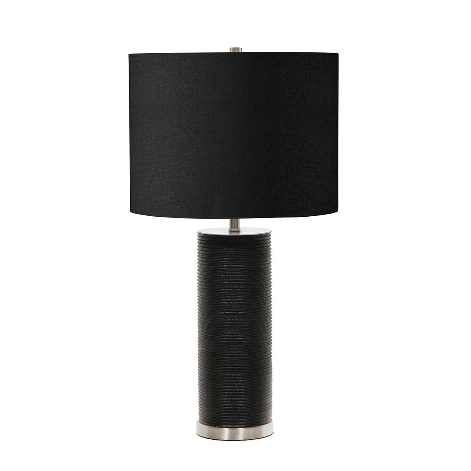 Tischlampe LEILA Schwarz Porzellan 65cm Bodenlampe