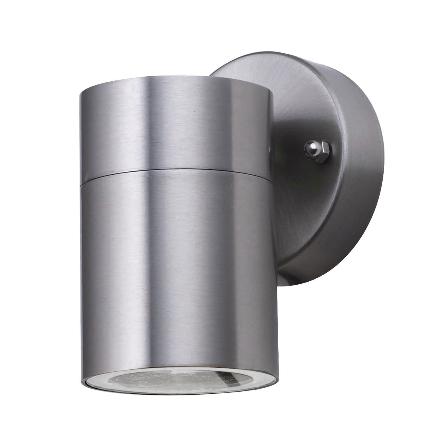 Wandleuchte Außen Downlight Stahl IP44 GU10 H:12 cm