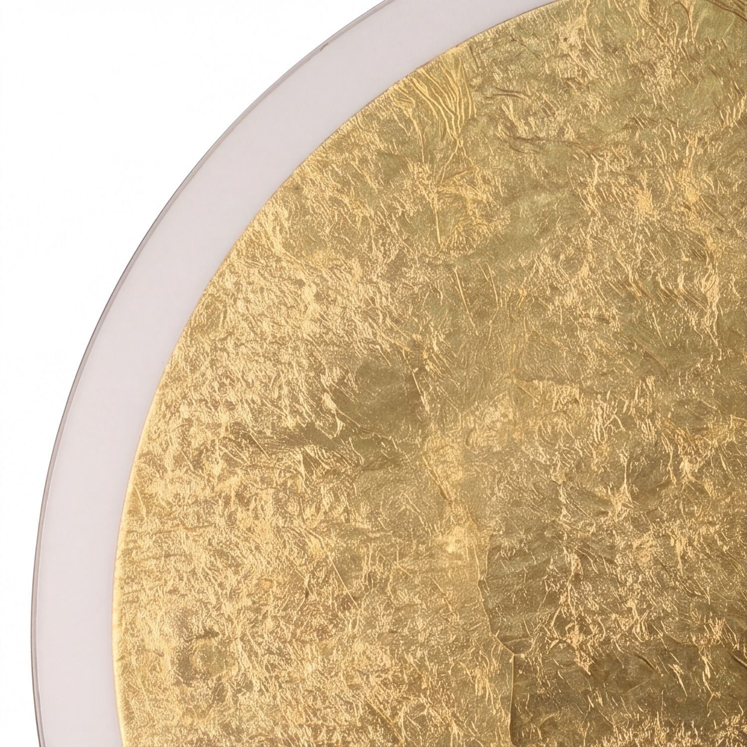 LED Deckenleuchte Gold Ø50 cm 3500 K 3 Stufen dimmbar gold, metallisch, texturiert, dekoration, teller