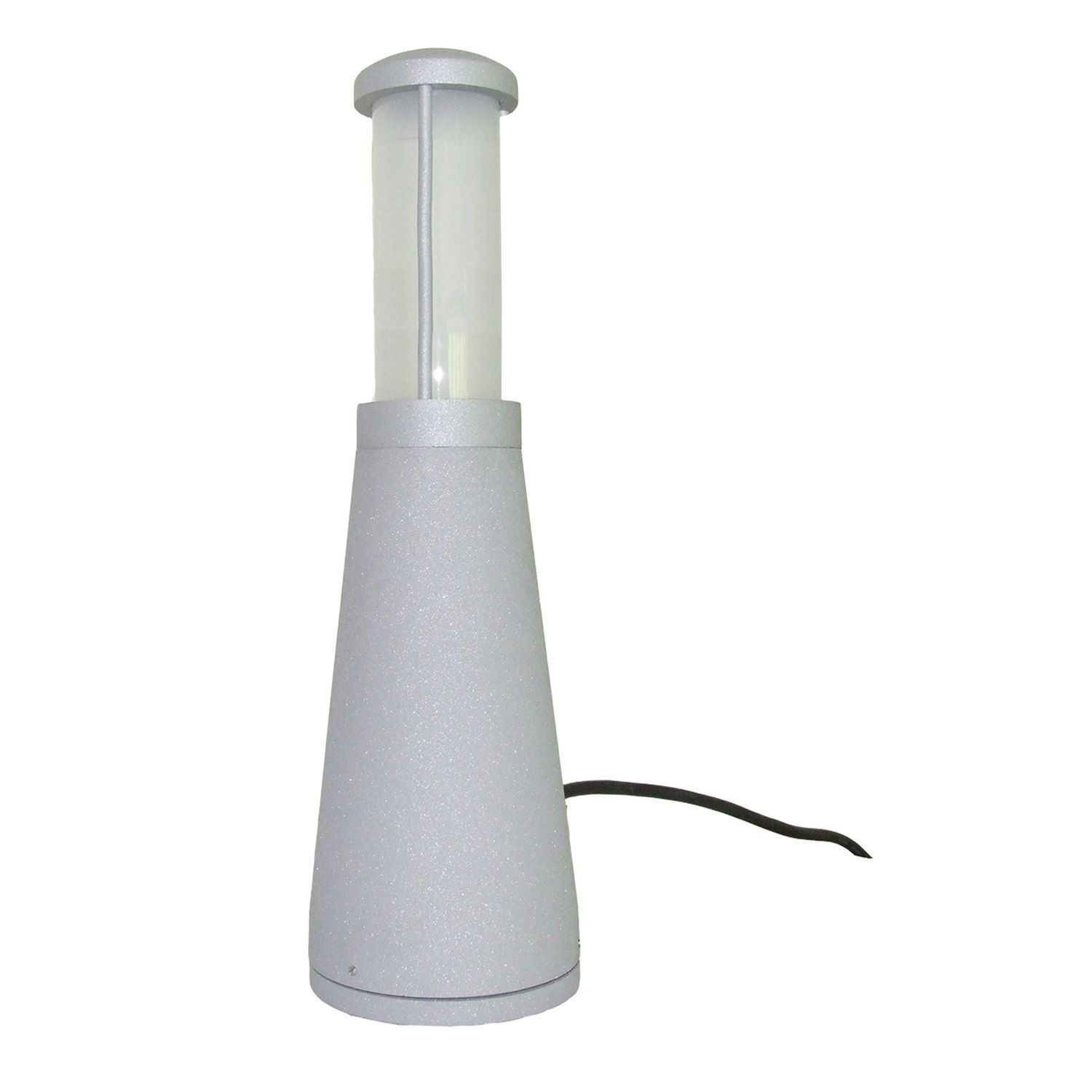 LED Pollerleuchte IP54 Silber 37cm Aluminium Modern