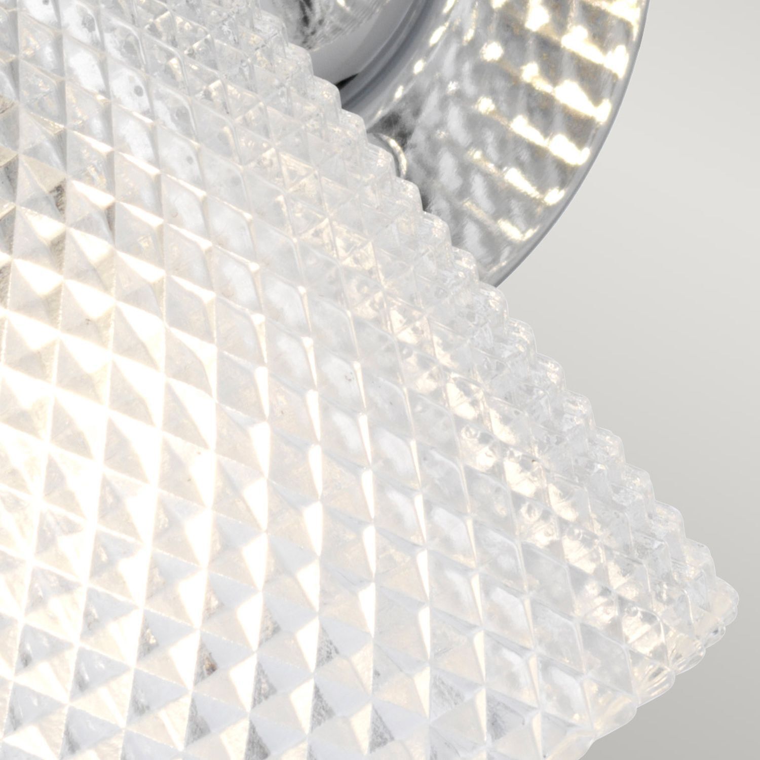 Wandlampe Spiegel LED G9 IP44 B: 34,5 cm Metall Glas in Chrom Beleuchtung