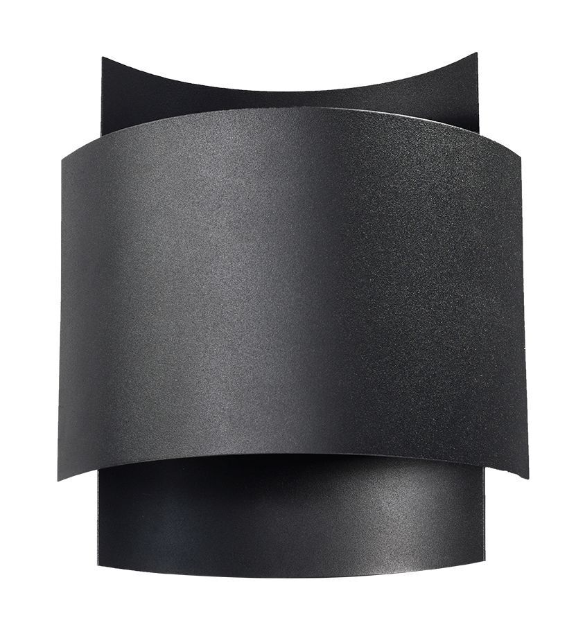indirekte Wandleuchte Schwarz Up Down Metall Treppe Flur