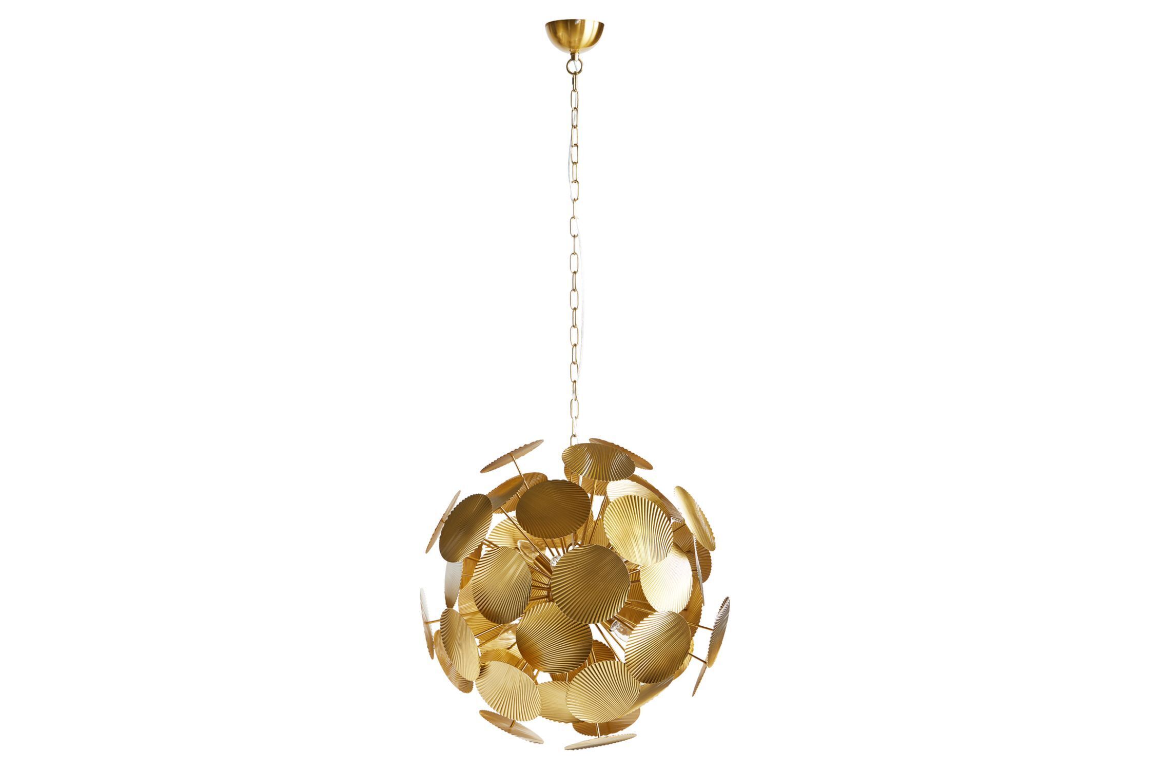 Pendelleuchte Modern 6-flammig Gold Metall E14 elegant