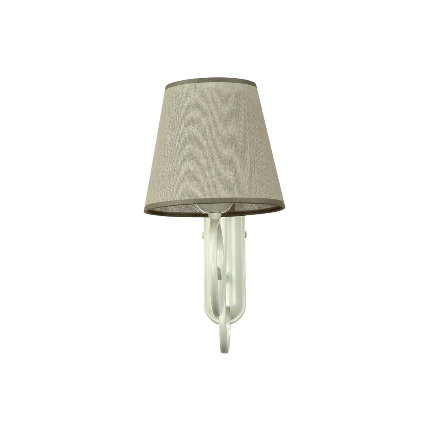 Beige Wandlampe Stoff Landhaus ABUELA Leuchte