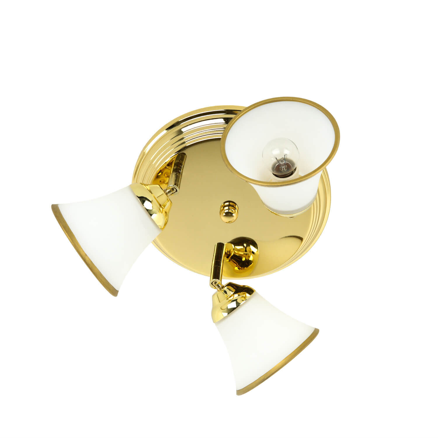 Jugendstil Deckenlampe in Gold Flur Bad