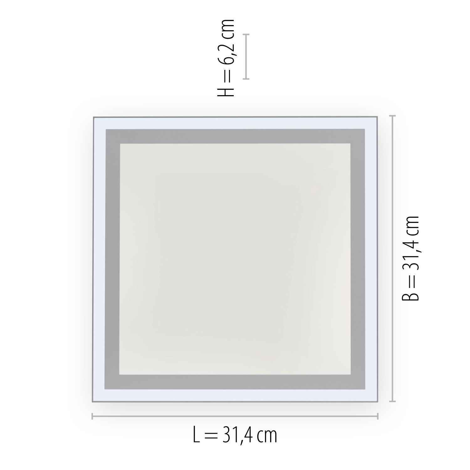 LED Deckenlampe Fernbedienung dimmbar 3300 lm blendarm