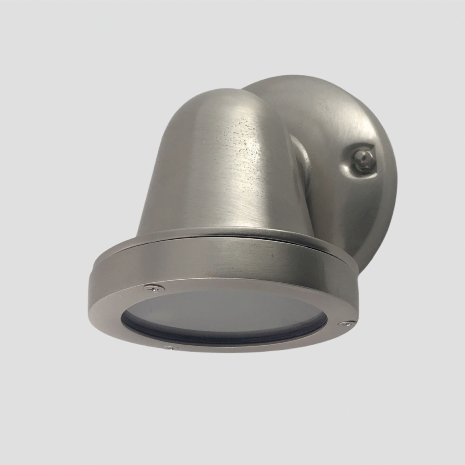 Downlight Terrasse Messing Glas 14 cm hoch IP64 GU10 klein