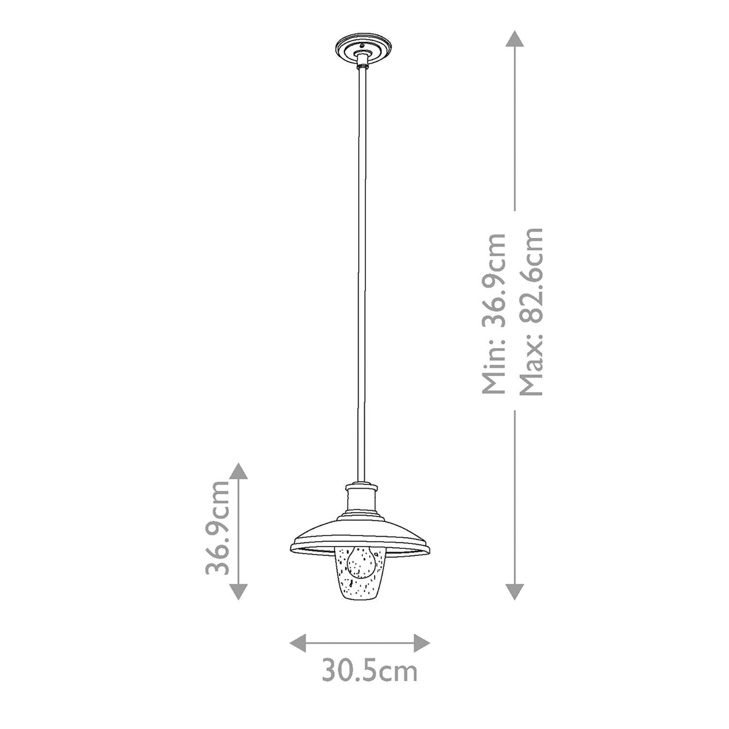 Deckenlampe außen verstellbar max. 1,3 m Schwarz E27 IP44