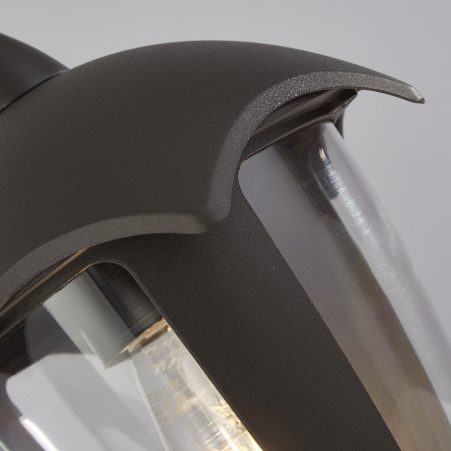 Außenwandlampe IP44 Anthrazit E27 H: 26 cm Haus Eingang