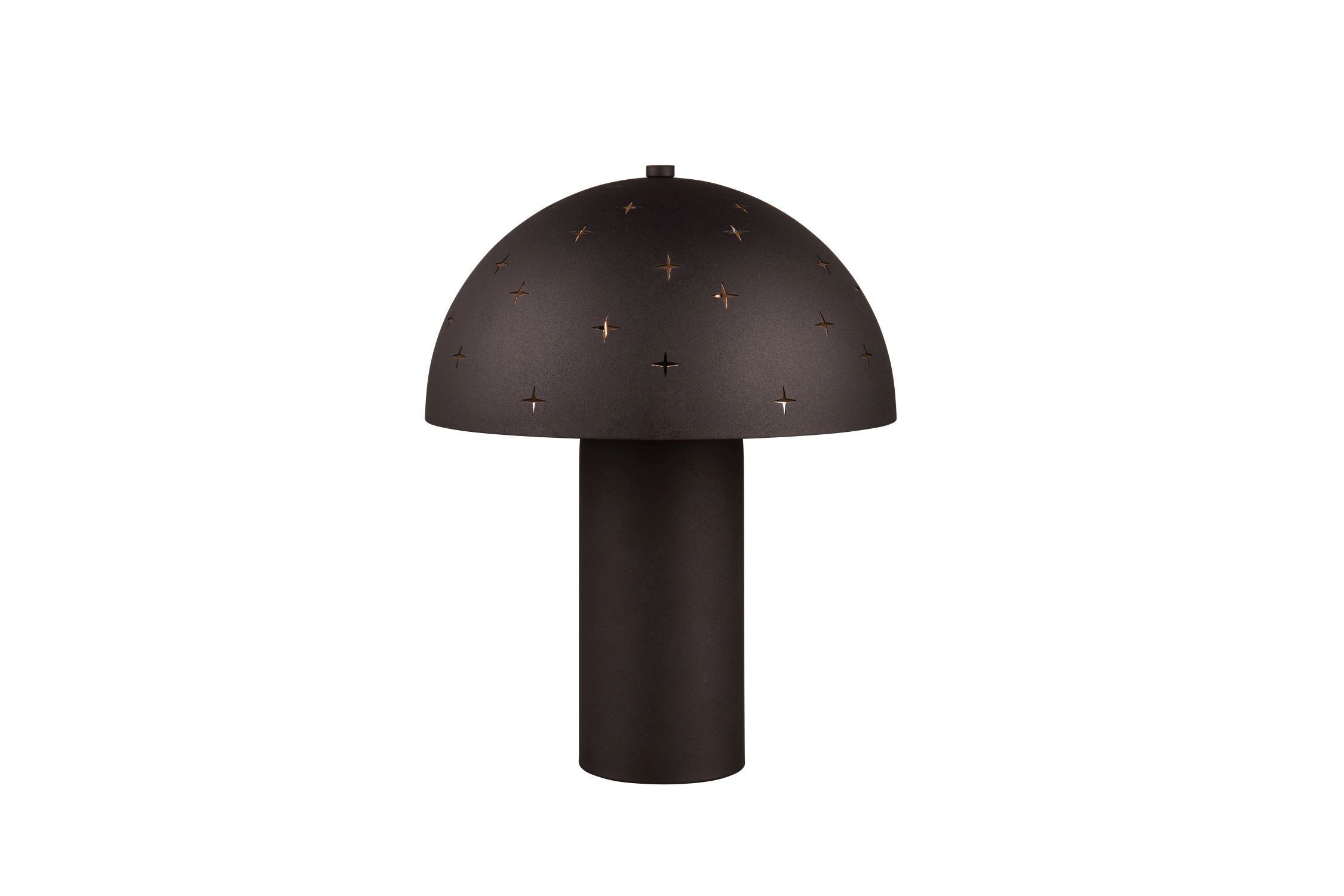 Stylische Tischlampe Schwarz Metall E14 32,5 cm Sterne