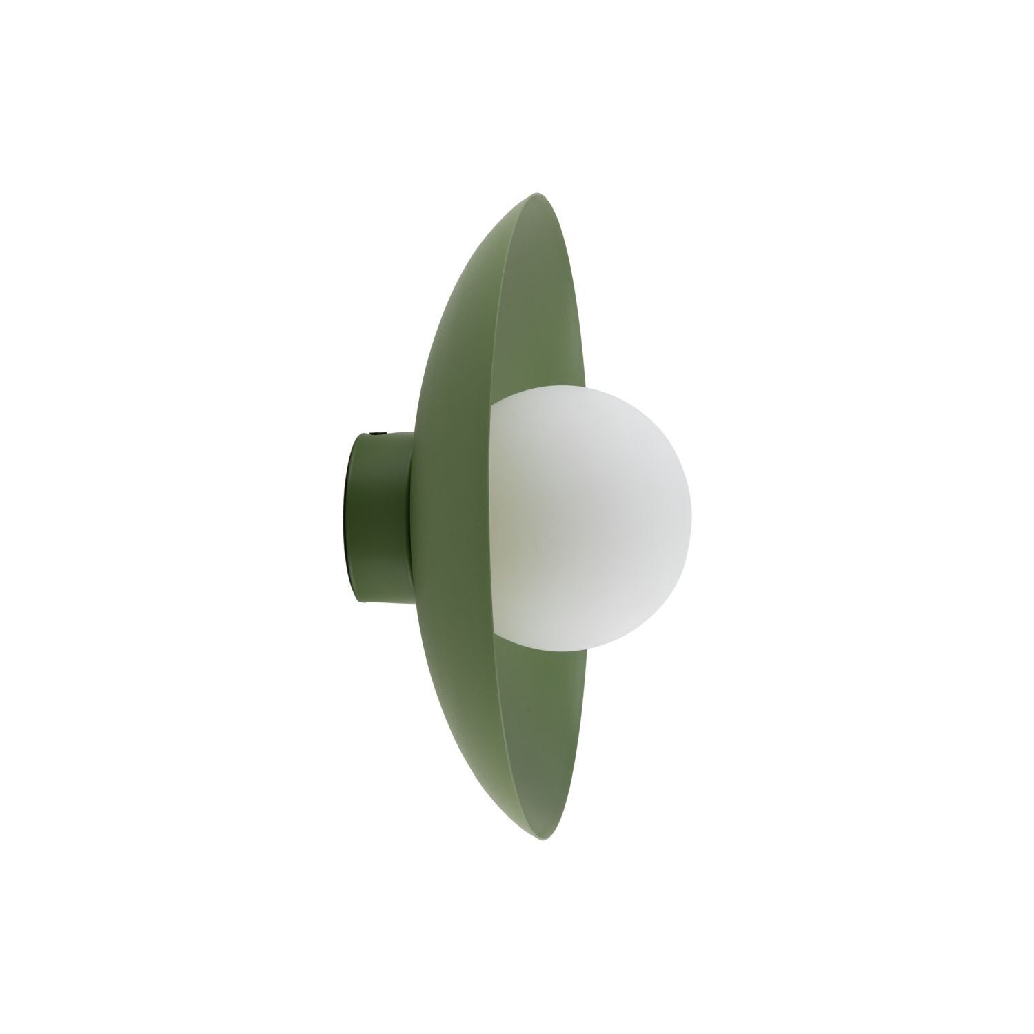 Grüne Wandlampe Glaskugel blendarm G9 B:28 cm wohnlich