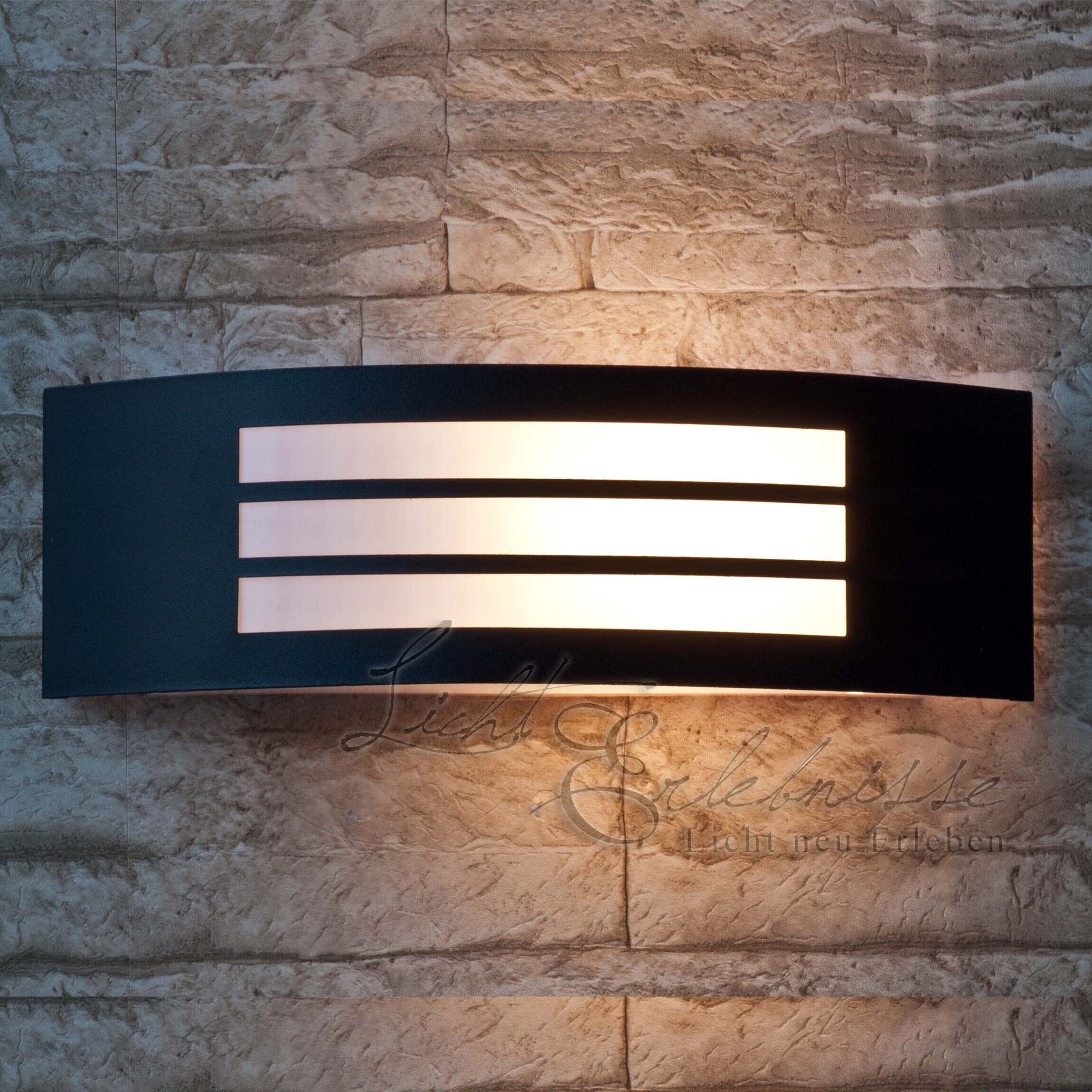 Schwarze Außenwandleuchte IP44 E27 Haus Fassade Außenleuchte Deckenleuchte, Leuchte, Postfach