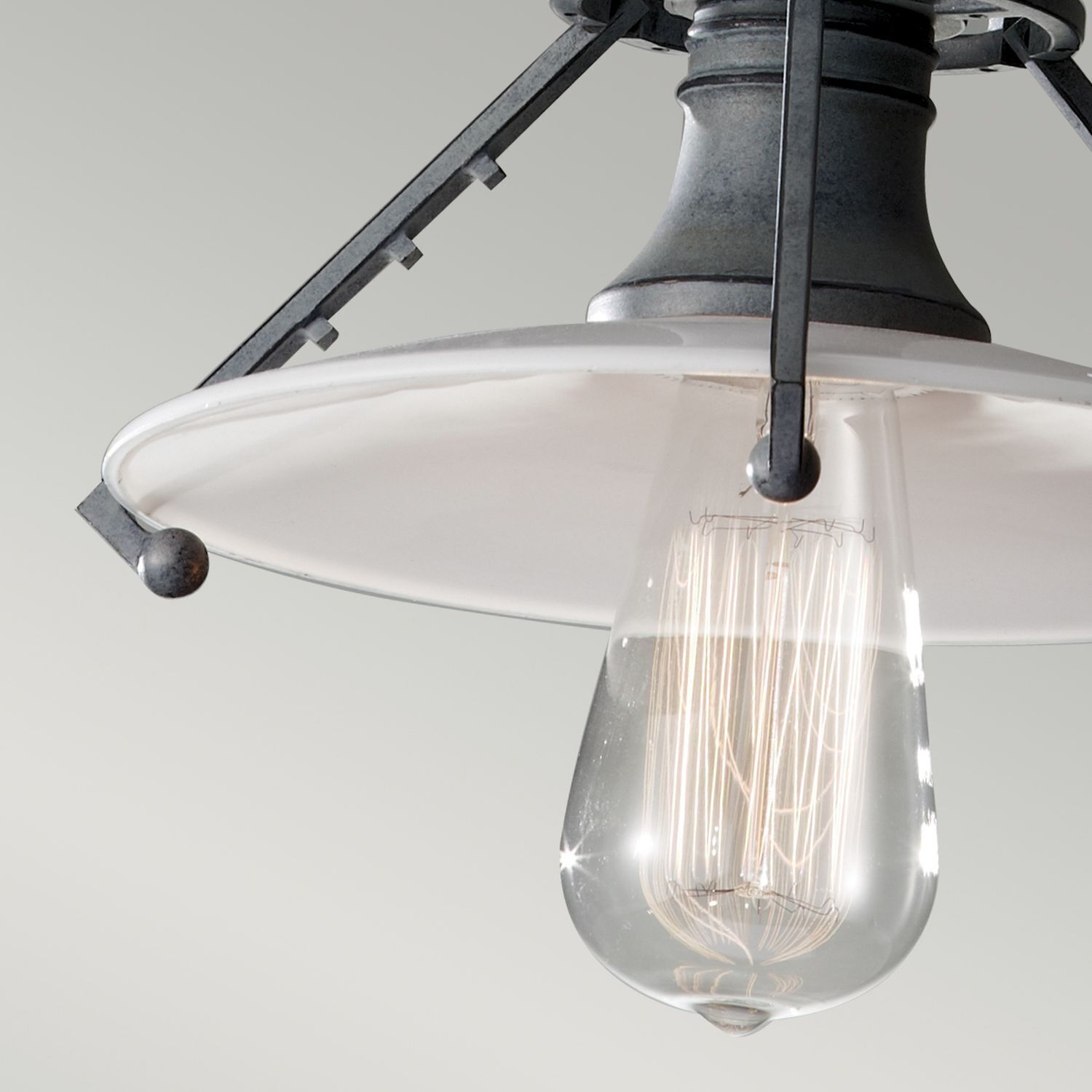 Deckenlampe Metall für E27 Ø25cm Industrial Design