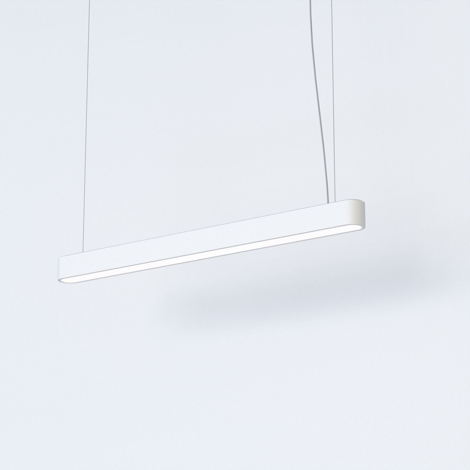 Pendelleuchte Weiß 3000 K 2300 lm T8 LED länglich 95 cm