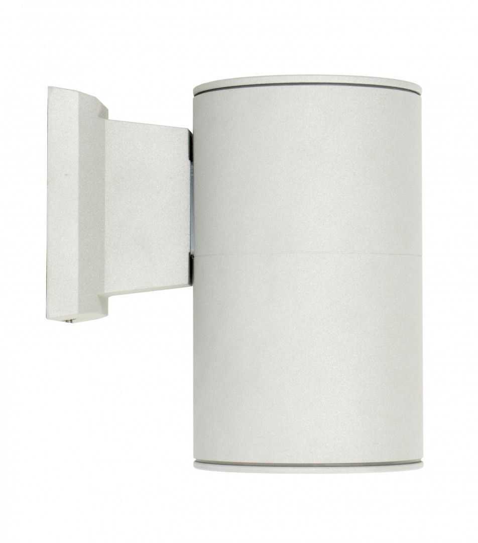 Kompakte Außenwandlampe rund IP54 Aluminium H:19cm