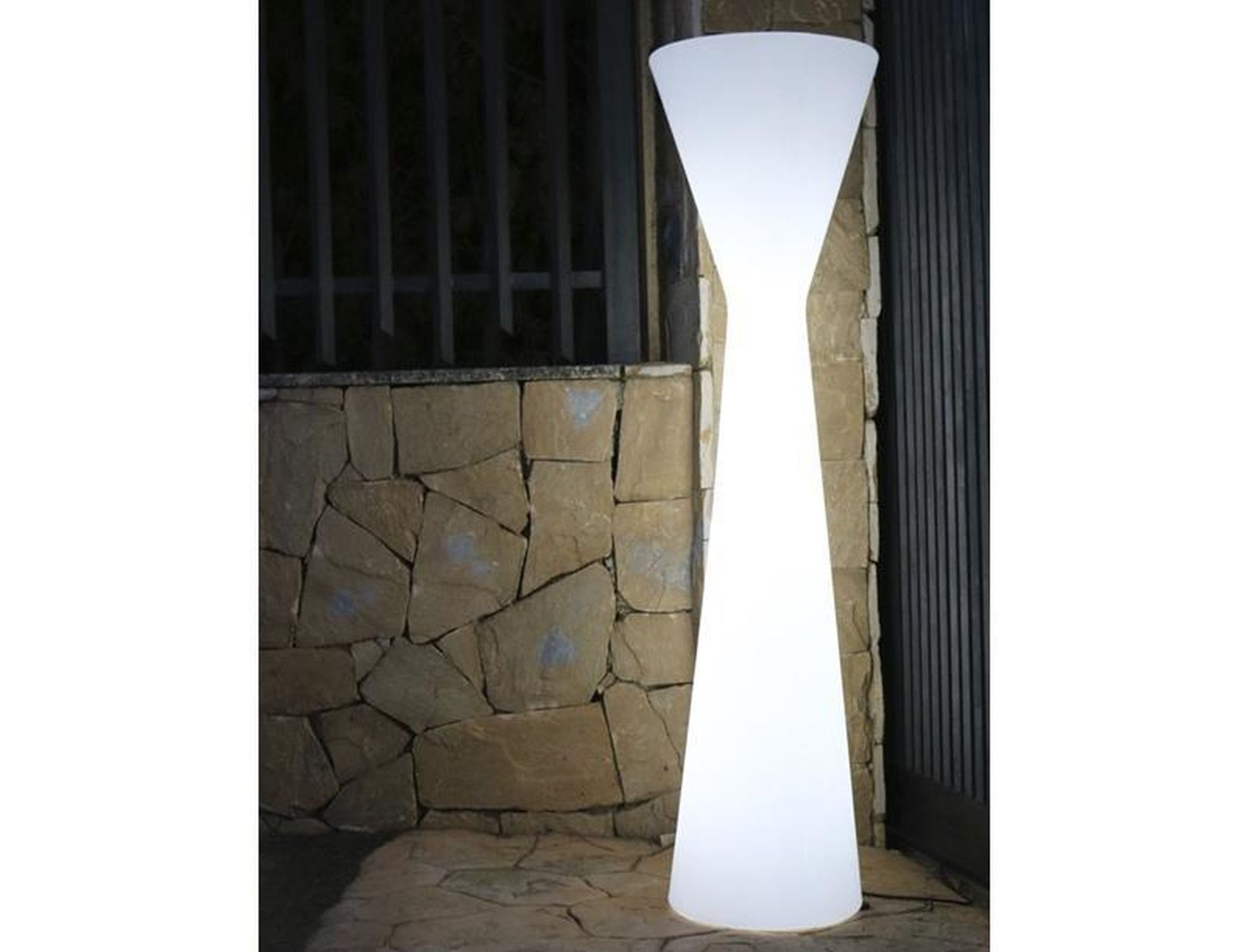 LED Dekolampe außen IP65 170 cm Weiß 6000 K Säulen-Design