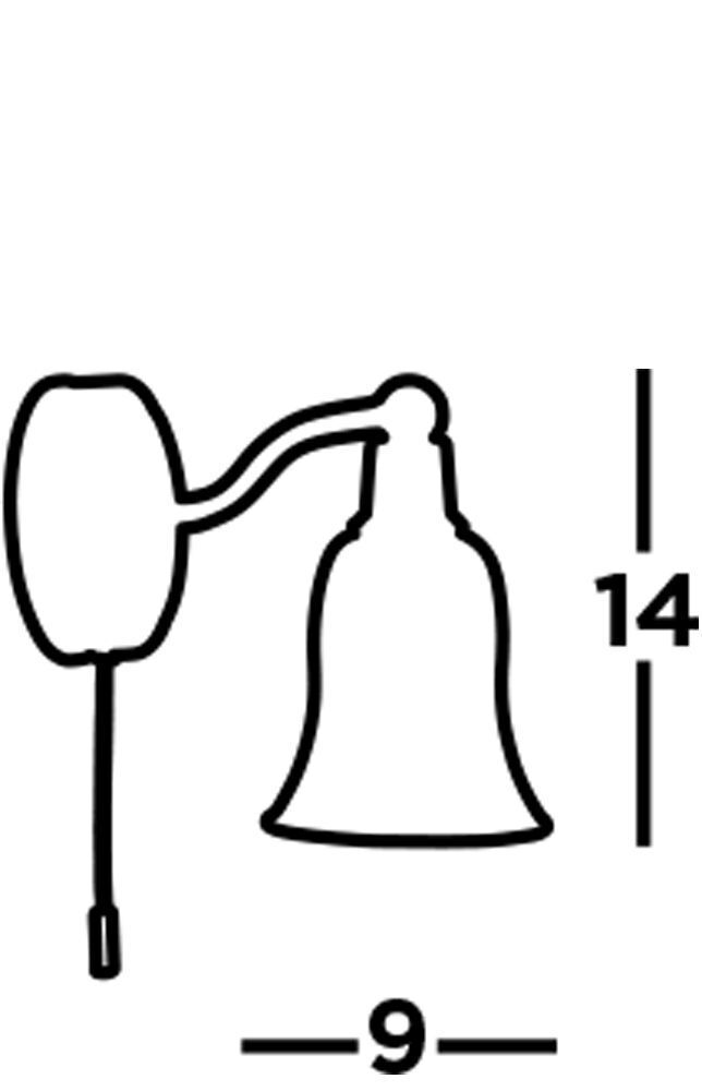 Wandleuchte mit Schalter IP44 G9 Glas Metall Badezimmer