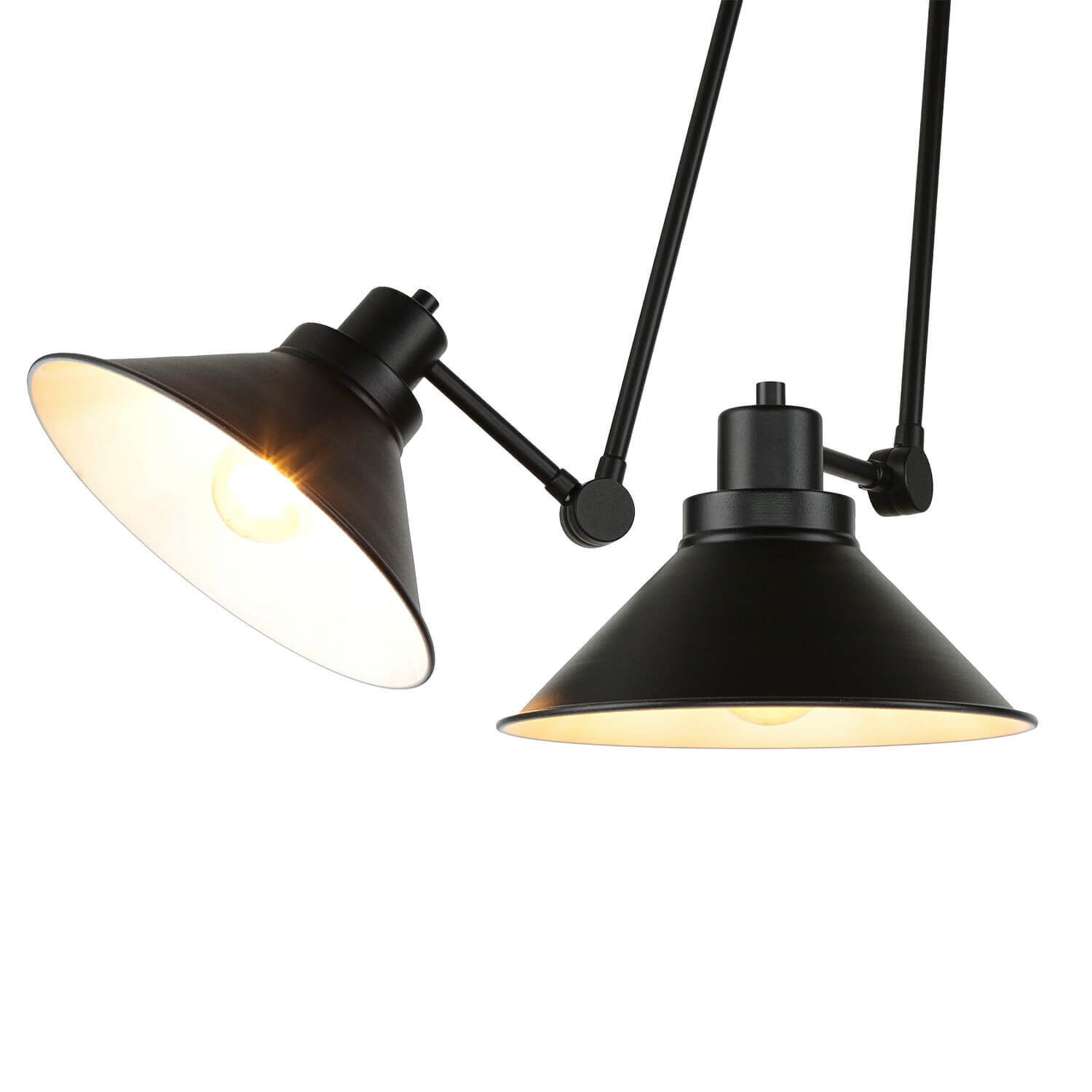 Deckenleuchte Schwarz 61-152cm SIMONA Büro Lampe