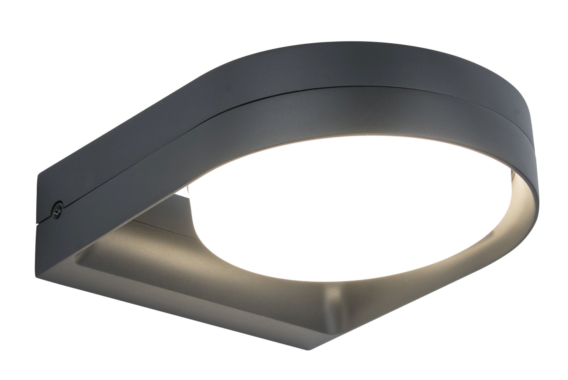LED Wandlampe Anthrazit Aluminium IP54 B:16 cm blendarm