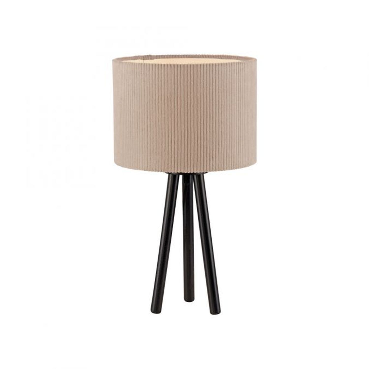 Blendarme NachtTischlampe Tripod Stoffschirm E27 46 cm