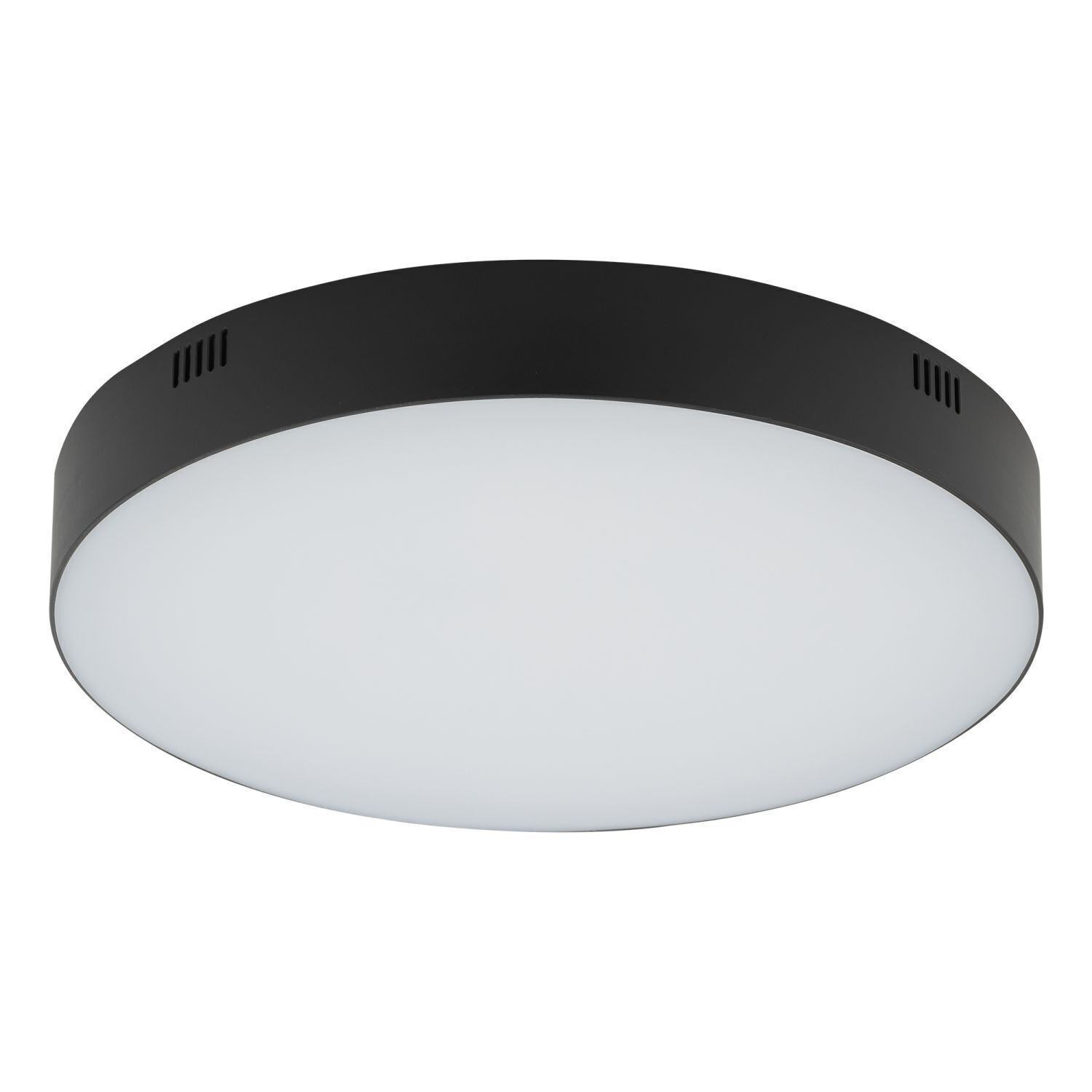 LED Deckenleuchte Schwarz Ø 30 cm 3000 K 4300 lm innen