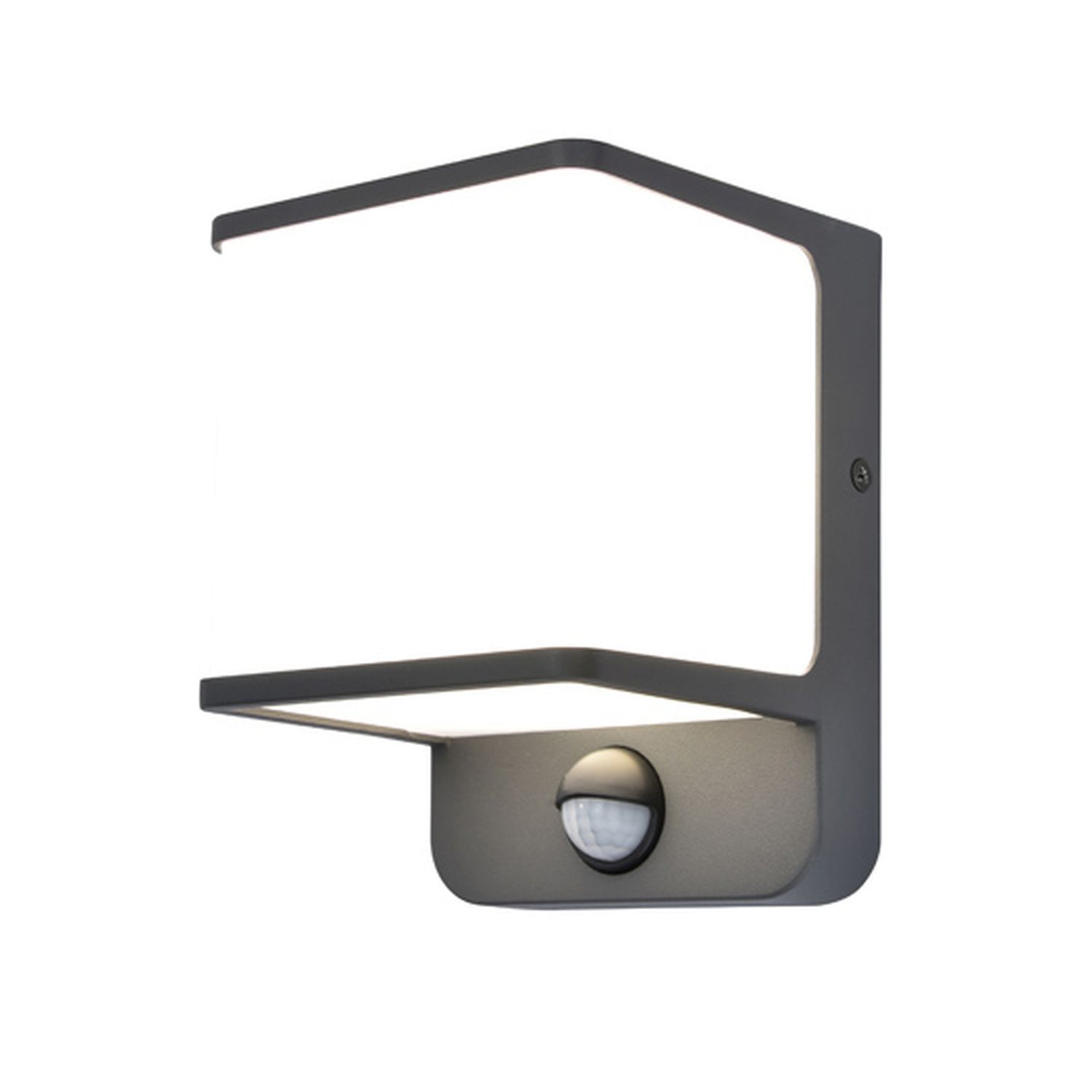 LED Wandleuchte Bewegungsmelder IP54 4000 K Aluminium