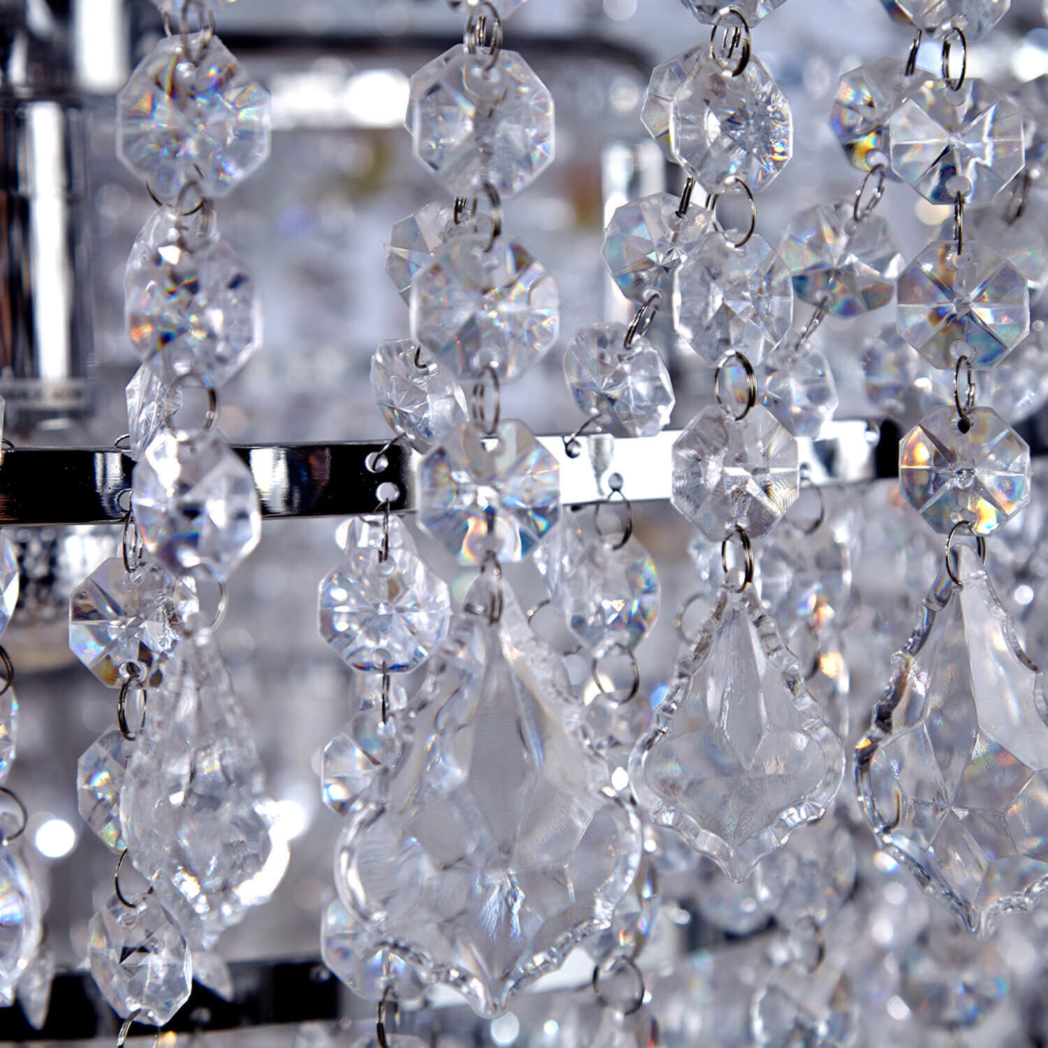 Hängeleuchte E14 Barock imposant Kronleuchter Leuchter, Lampe, Kristall, Diamant, Schmuck