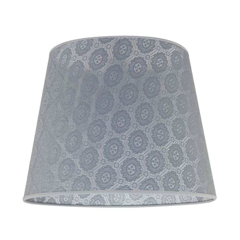 Lampenschirme Stoff Lampenschirm, Lampschirm, Blaues Muster, Raffungsmaß, Geometrisches Muster