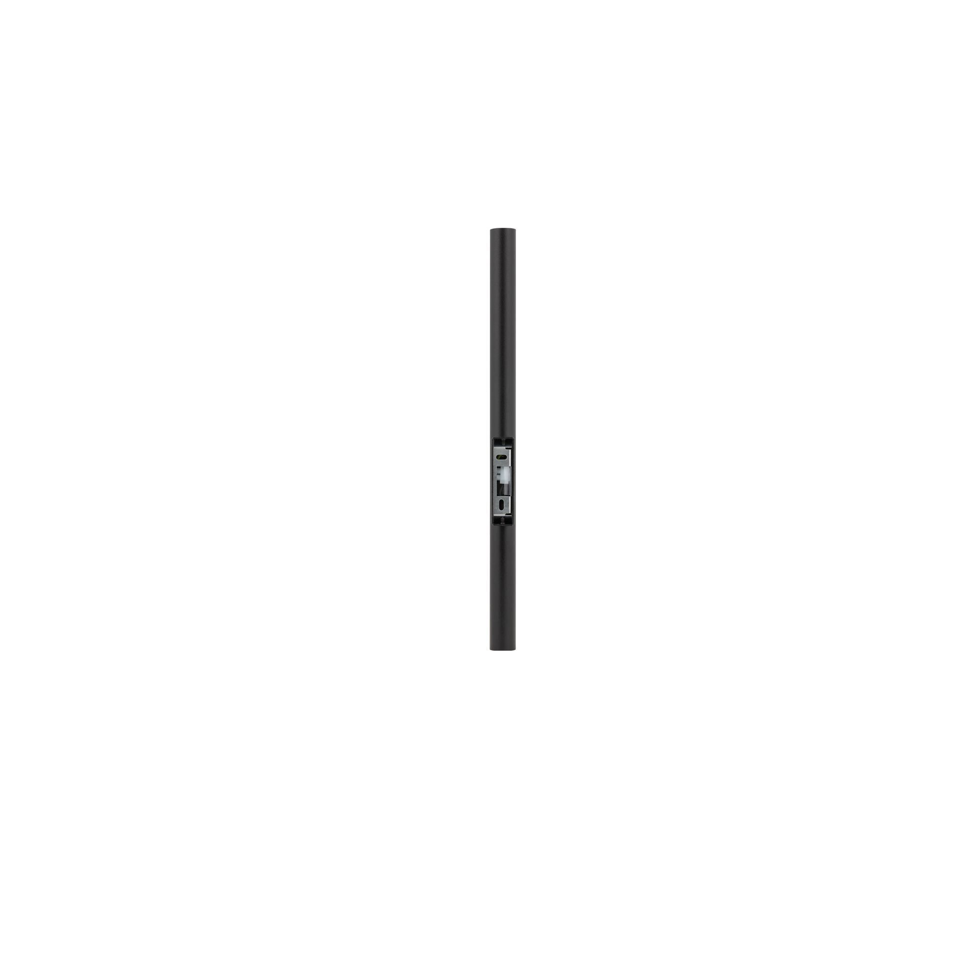 Schmale Wandleuchte Schwarz Up Down H:40cm Metall 2x G9 Stab, Metall, Schwarz, Halterung, Lüfteranschluss
