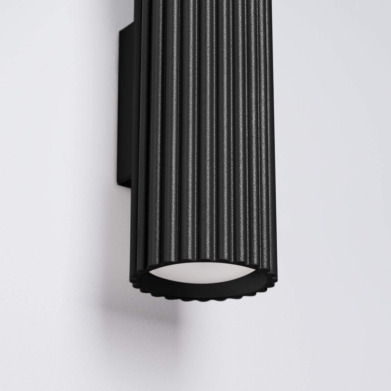 Wandleuchte Up Down klein H: 20 cm Schwarz 2x GU10 Aluminium