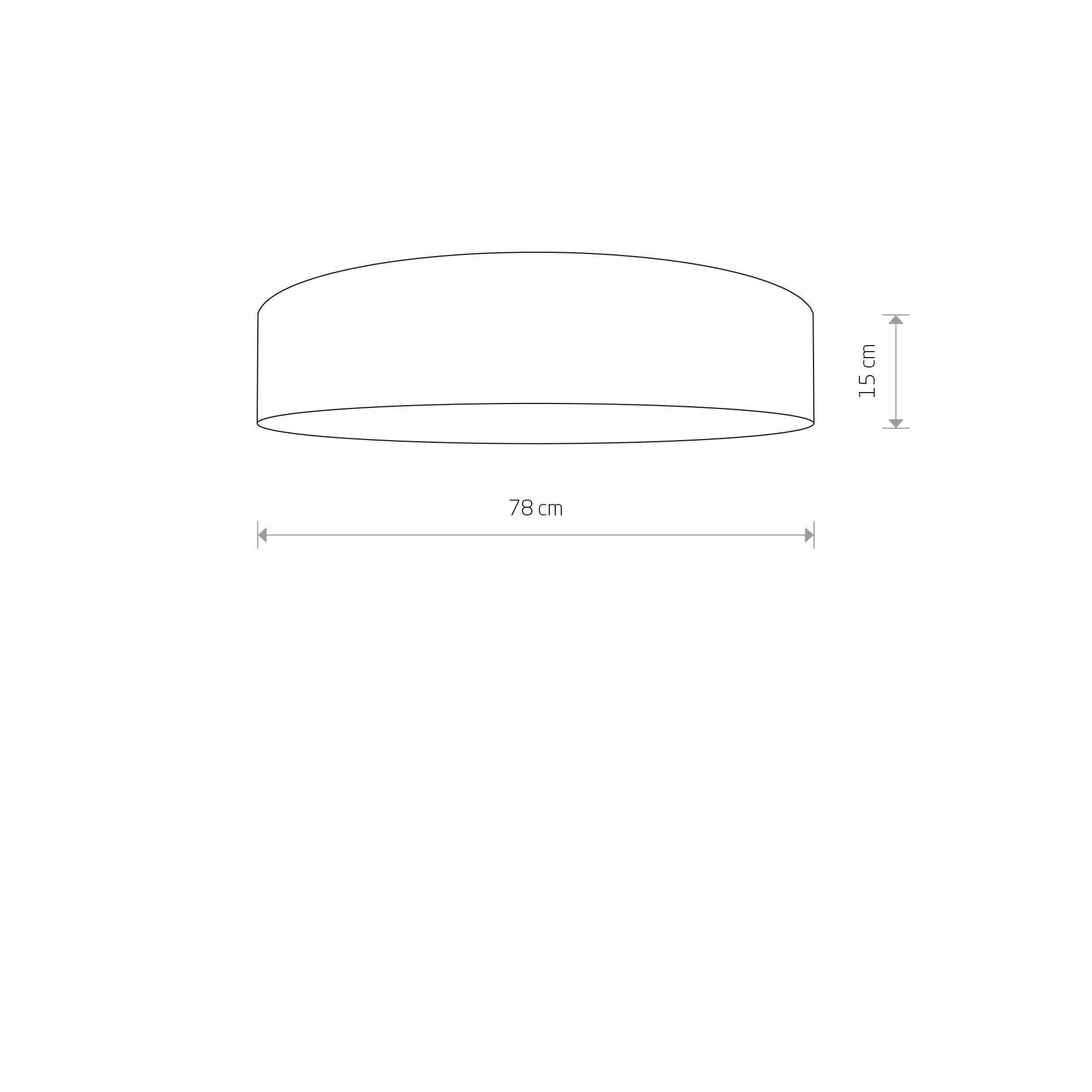 Deckenleuchte Grau Papier 7-flmg SELINA Lampe deckenleuchte, lampe, runder lampenschirm, 78 cm, 15 cm höhe