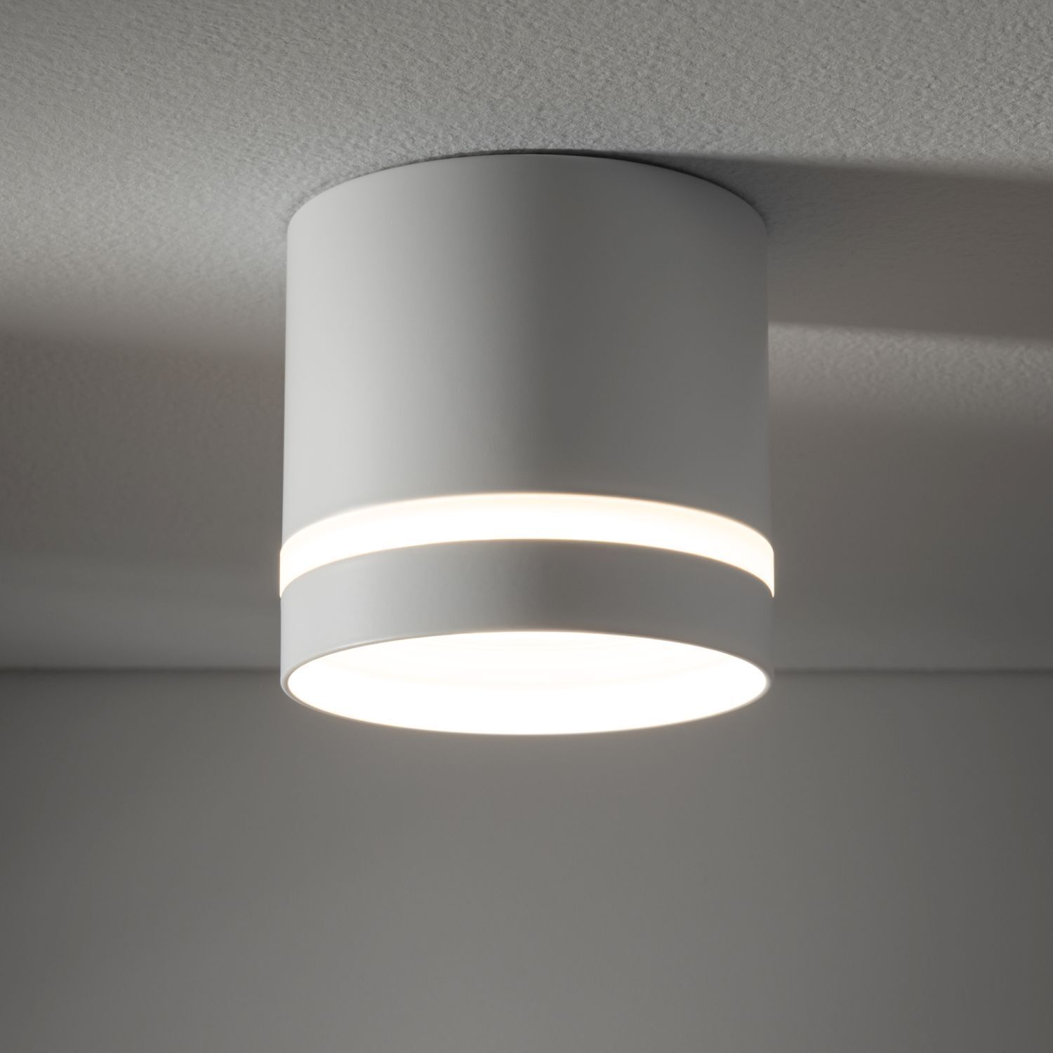 Deckenlampe GX53 Ø 8,5 cm Weiß Aluminium Spot klein