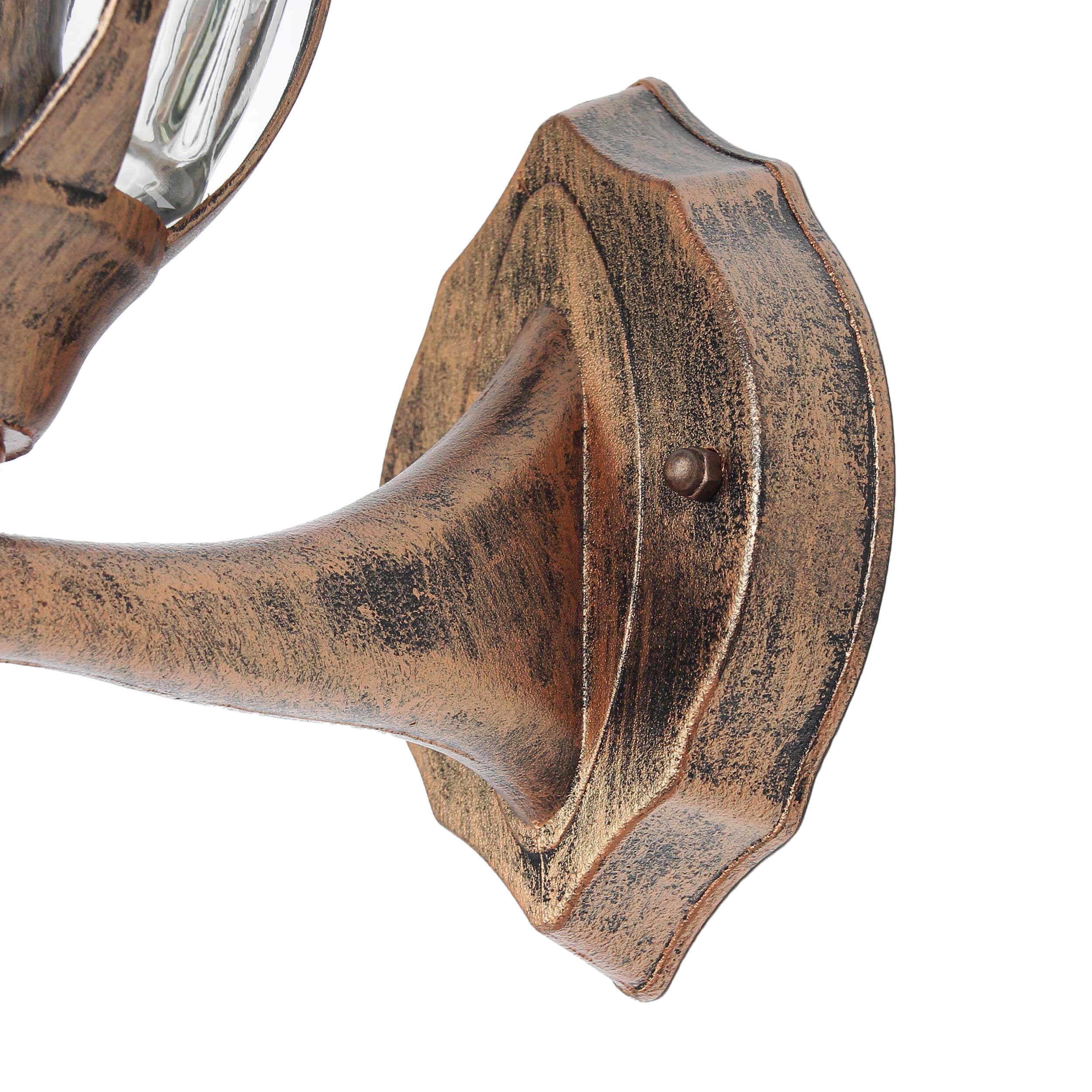 Laterne Wandlampe Außen rustikal wetterfest MILANO Rauchrohr