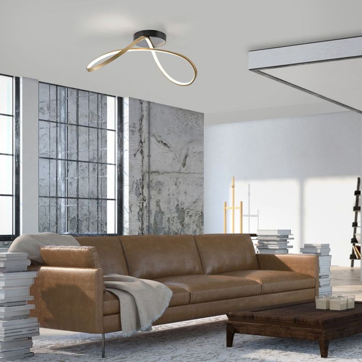 Couch, Mobiliar, Lampe, Dekoration für Zuhause, Innenarchitektur