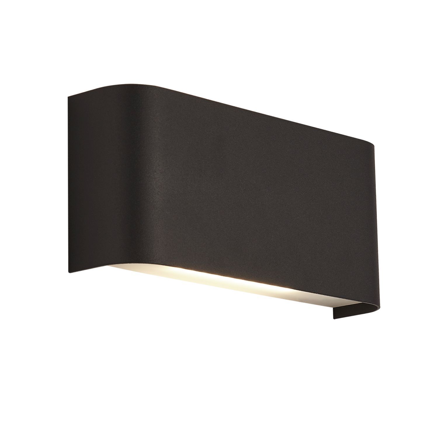 LED Wandleuchte Up Down Schwarz 3000 K Metall innen