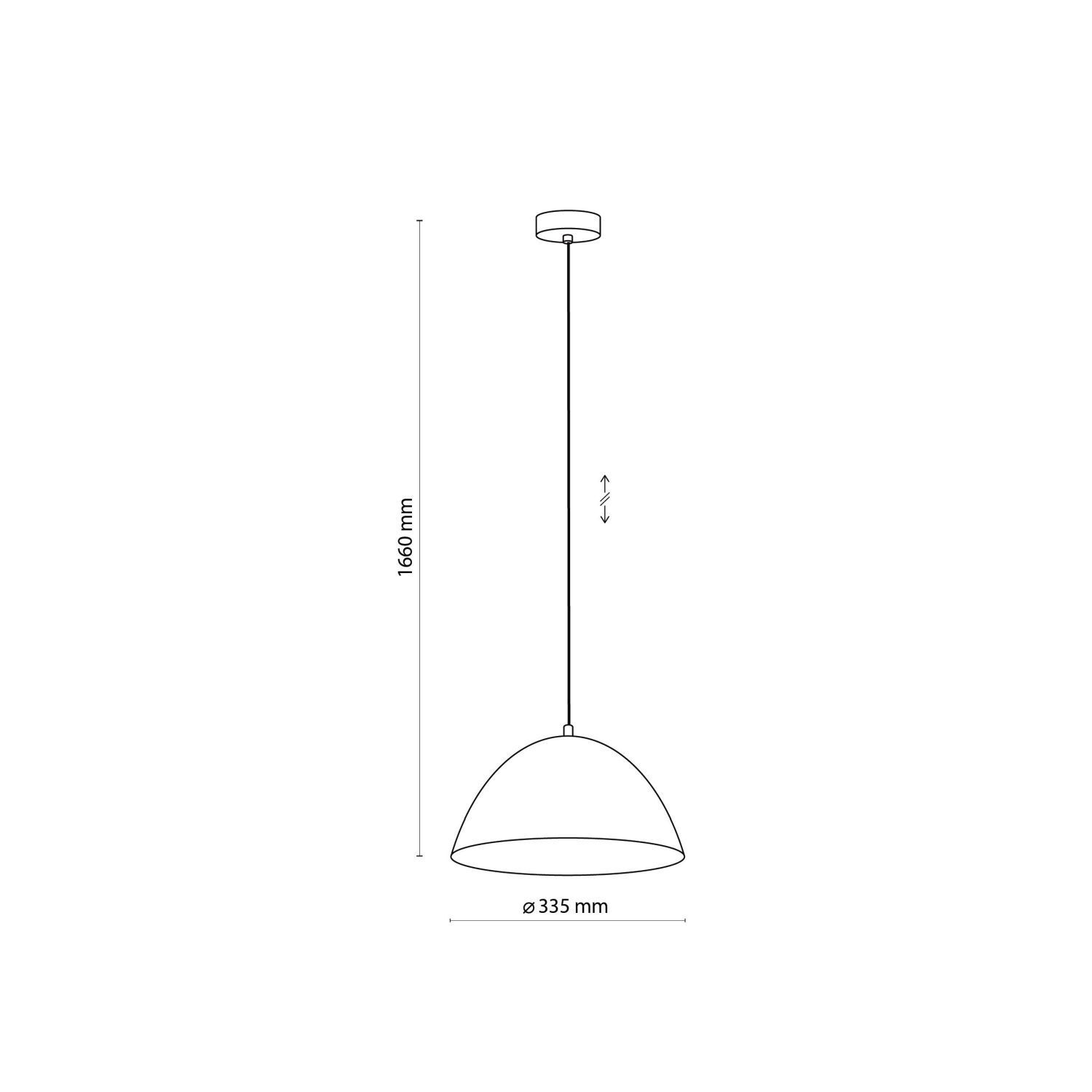 Pendelleuchte Weiß Metall Ø 33,5 cm Modern schlicht