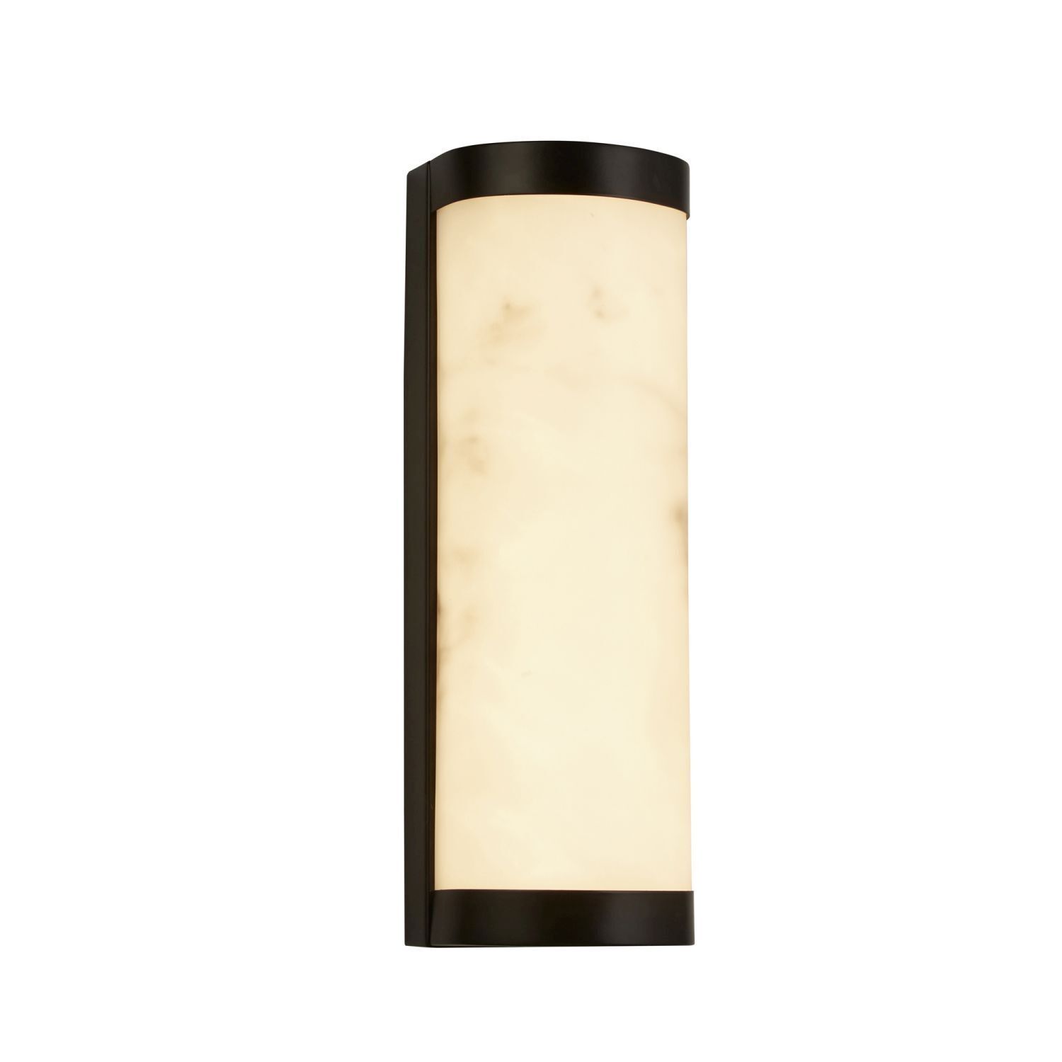 LED Wandlampe Harz Metall Schwarz Marmor IP44 H:25 cm