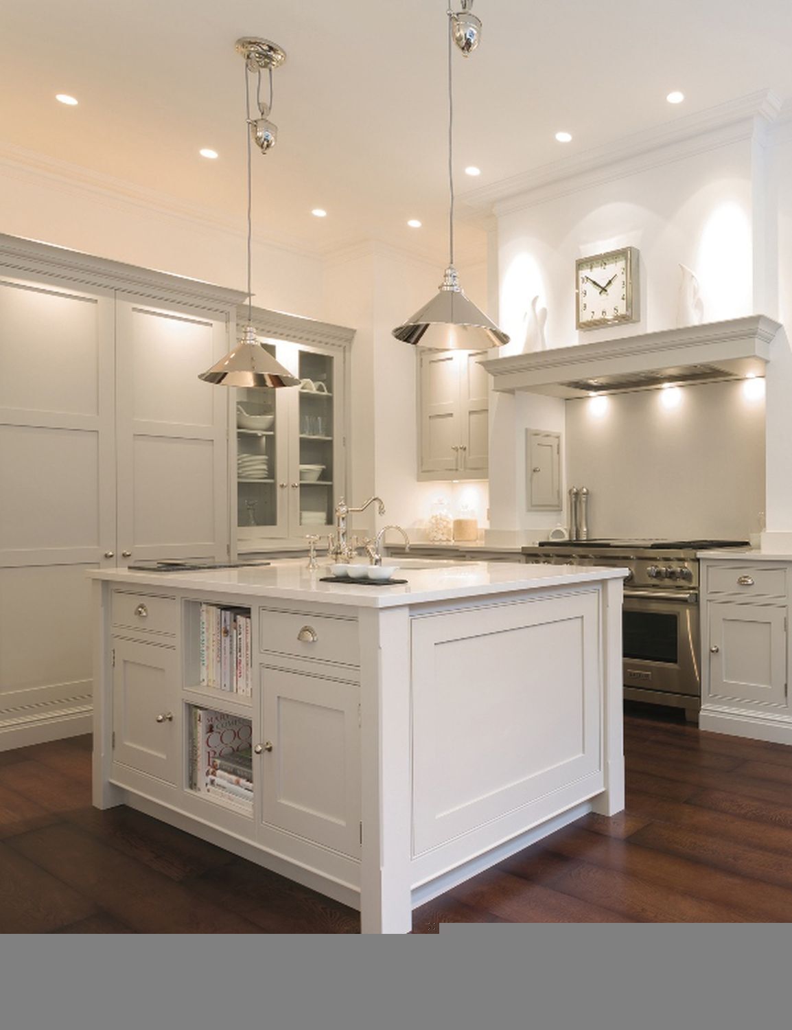 Pendelleuchte verstellbar max. 1,8 m Metall E27 in Nickel matt Drinnen, Küche, Innenarchitektur, Kücheninsel